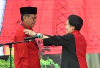 Ketum PDIP Megawati Soekarnoputri dan Hasto Kristiyanto Sekjen. (Foto: Arsip PDI Perjuangan)