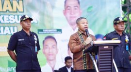 Gubernur Riau (Abdul Wahid) di pelantikan GM Pujakesuma Riau
