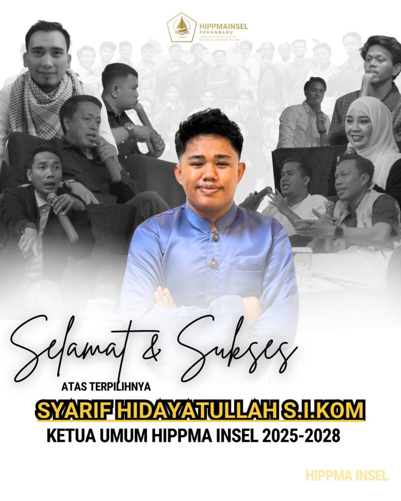 Ketua Umum terpilih, Syarif Hidayatullah,  (HIPPMA INSEL)